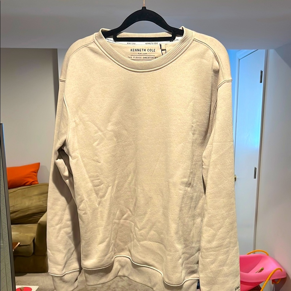Kenneth Cole Cream Crewneck Sweater